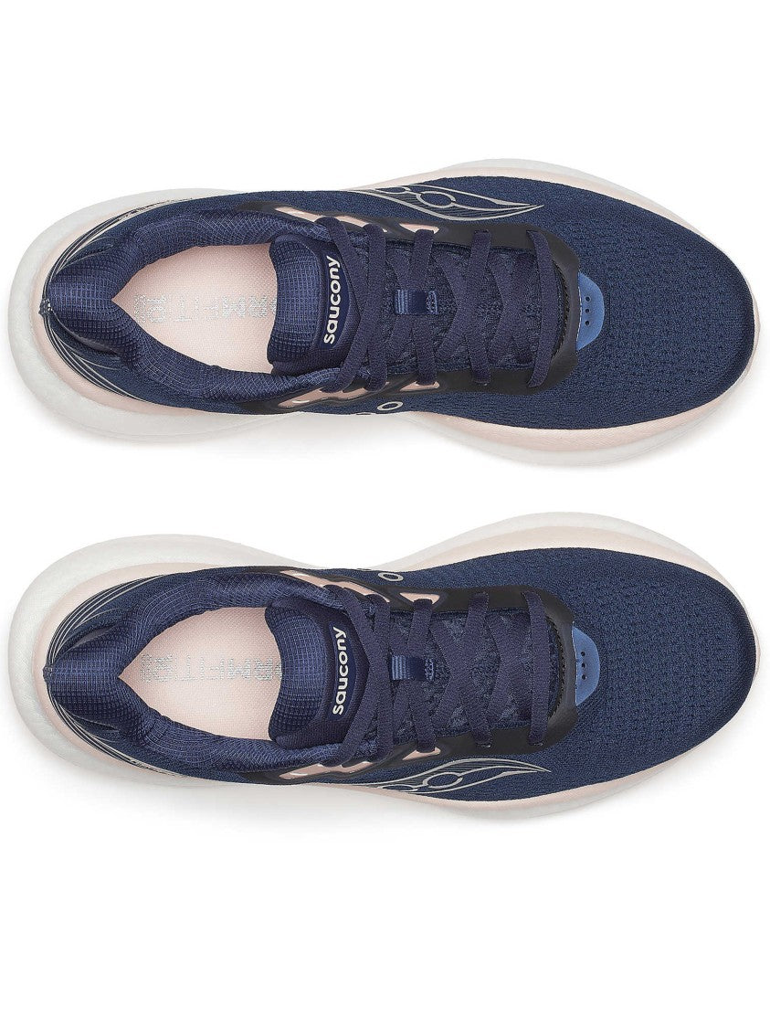 Saucony Streamlined Navy Athletic Sneakers With Cushioned Midsole
