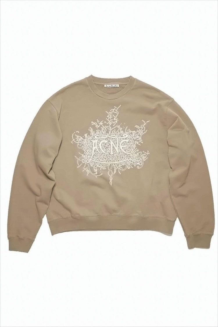 Acne Studios Relaxed Fit Long-Sleeve Sweatshirt With Graphic Design