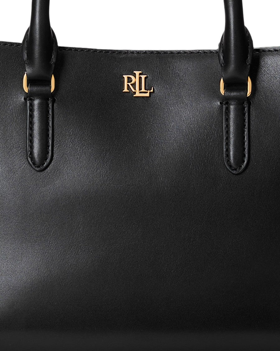 Lauren Ralph Lauren Structured Small Satchel In Smooth Calf Leather