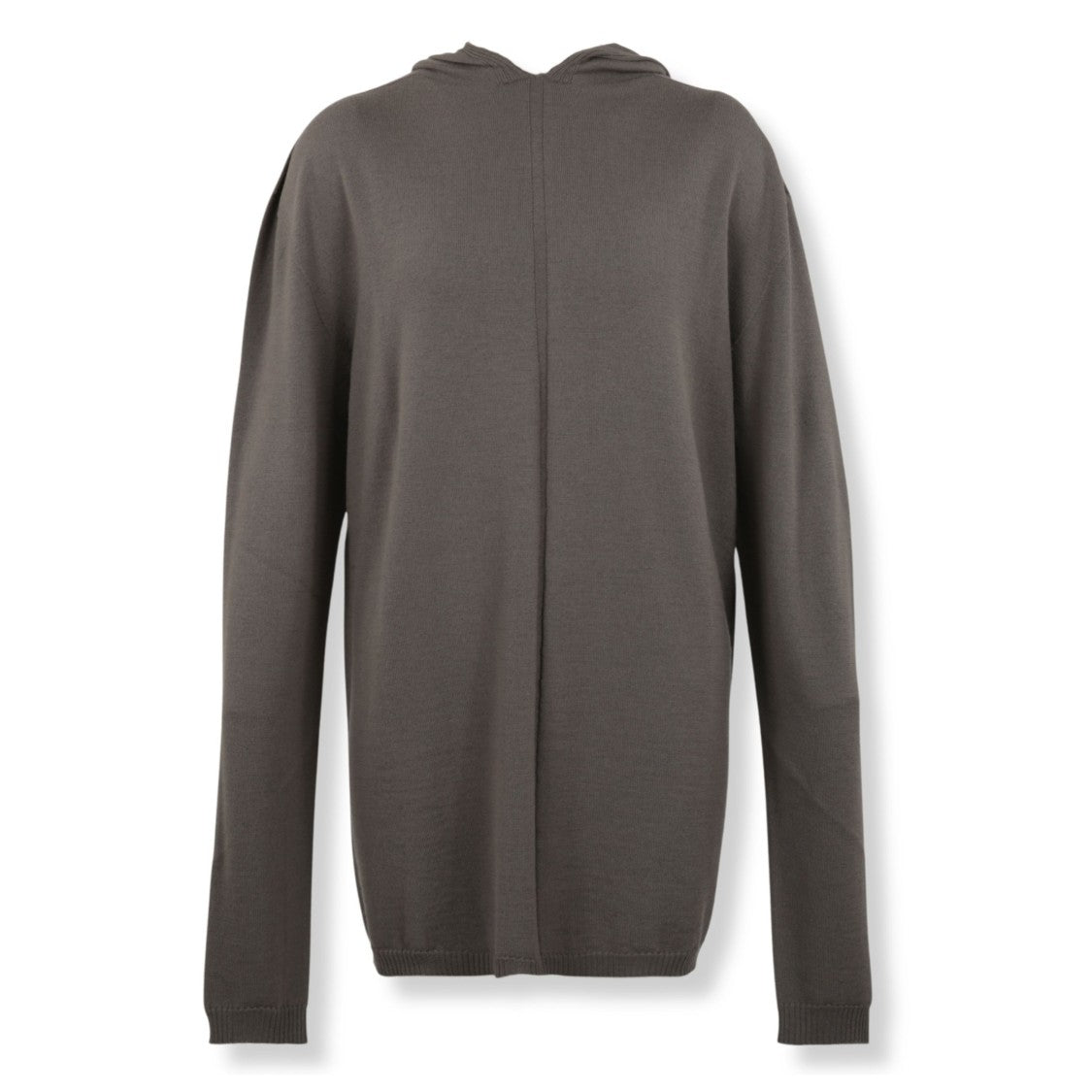 Rick Owens Relaxed Fit Black Hoodie With Spacious Hood