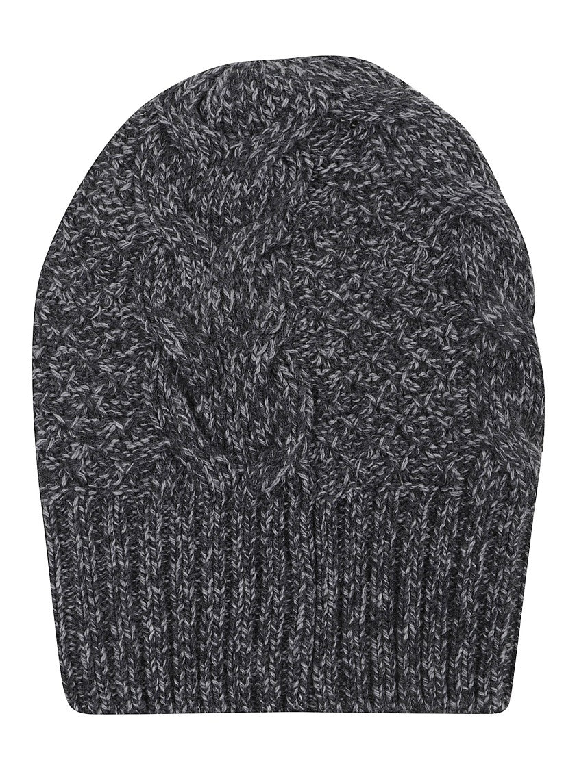 Ermanno Scervino Wool Blend Beanie With Ribbed