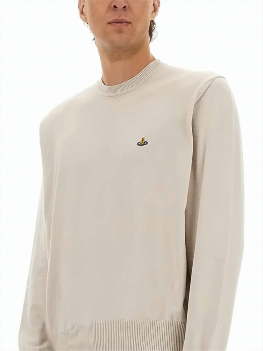 Vivienne Westwood Lightweight Crew Neck Sweater With Ribbed Details