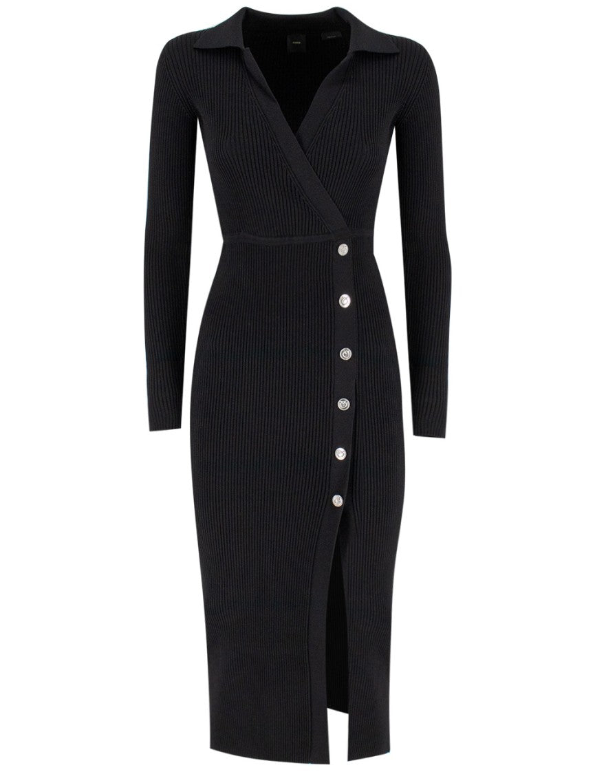 Pinko Button-Up Midi Dress