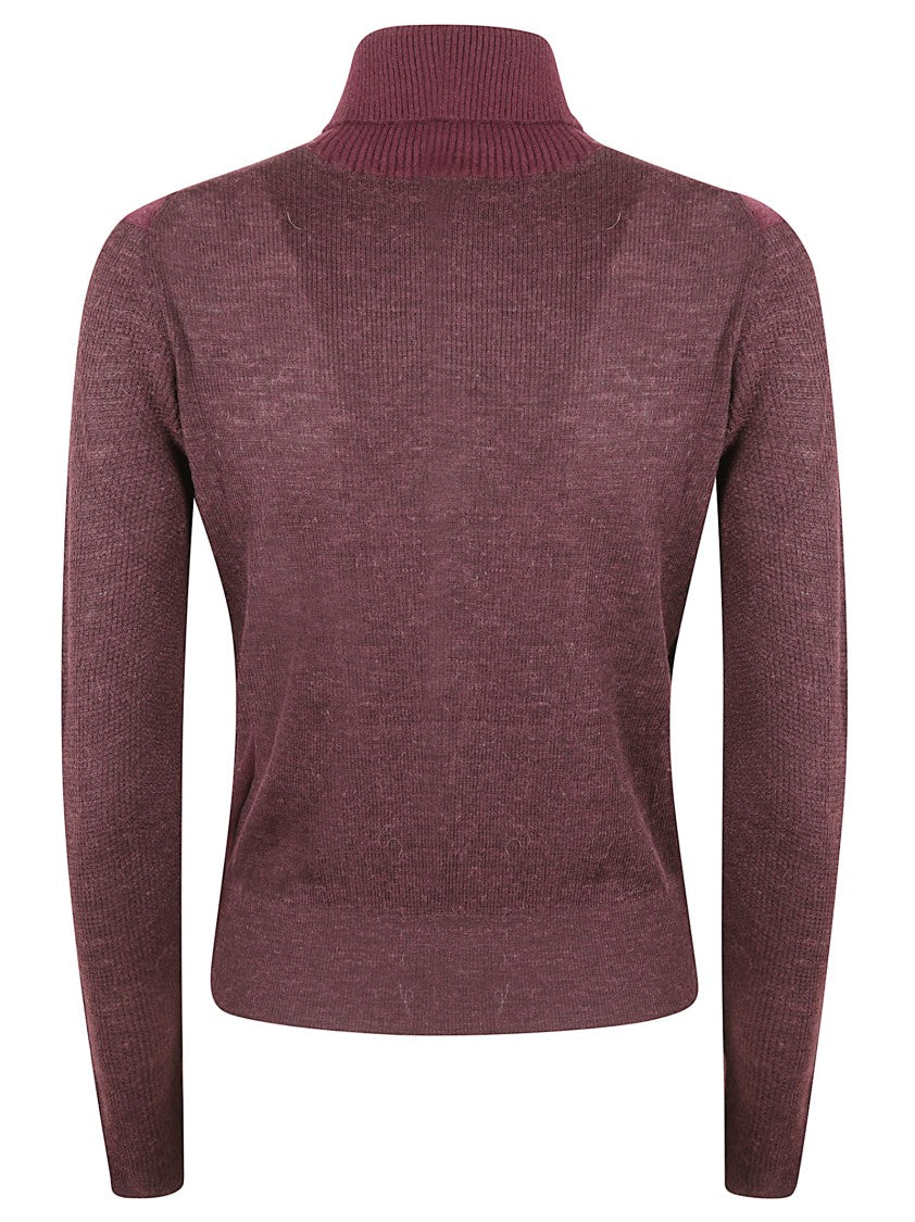 Burberry Textured Knit Turtleneck Sweater