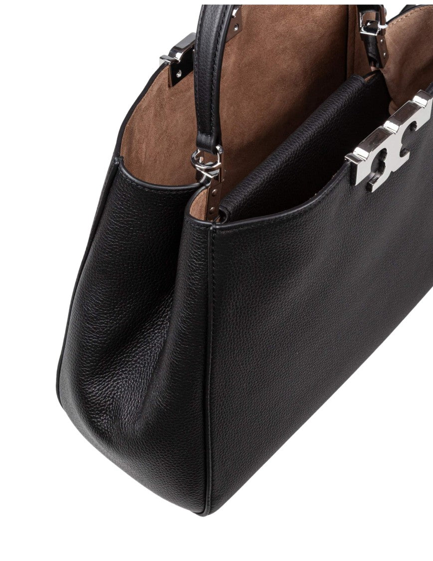 Tory Burch Black Eleanor Satchel Leather Bag
