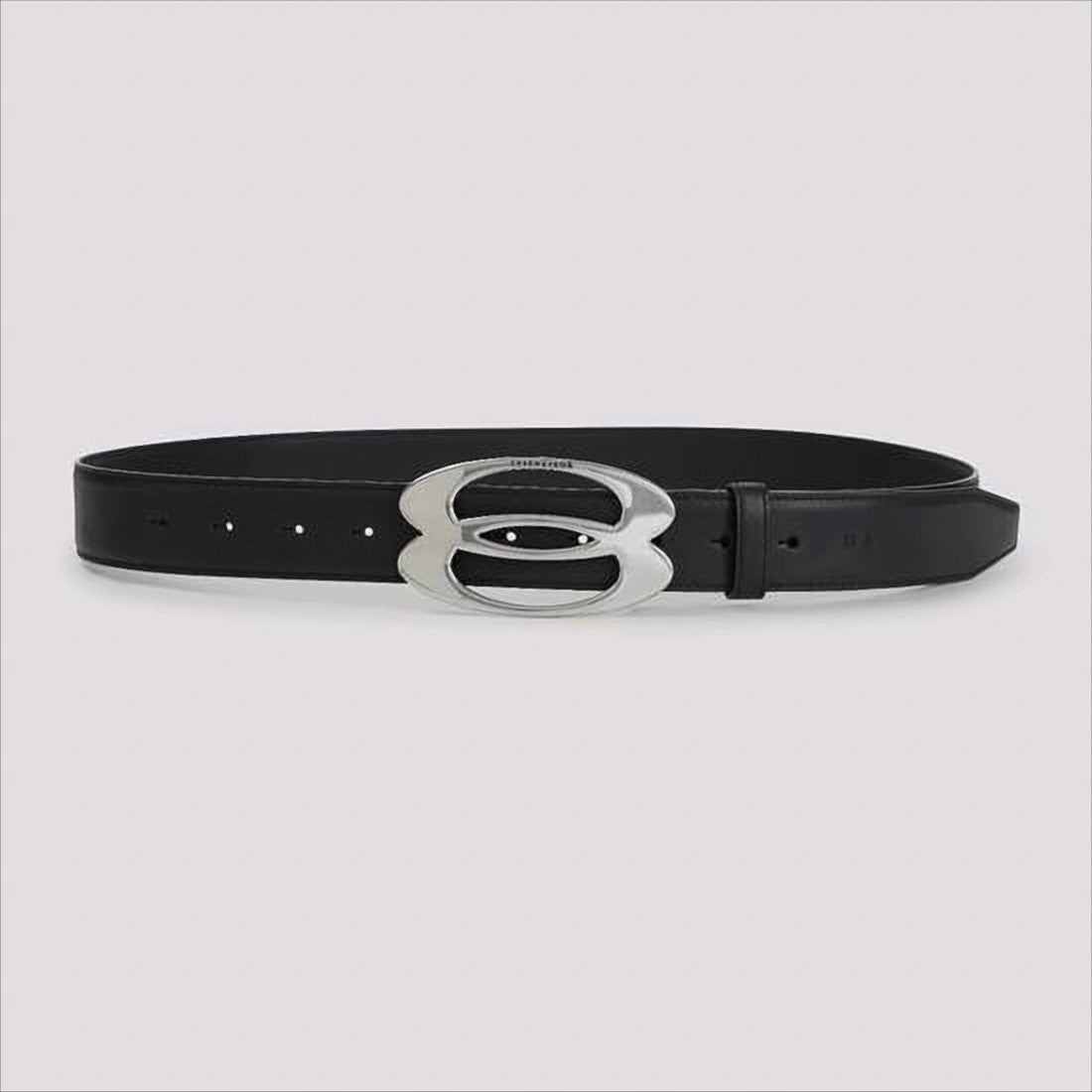 Balenciaga Calf Leather Belt With Double 'B' Buckle Detail