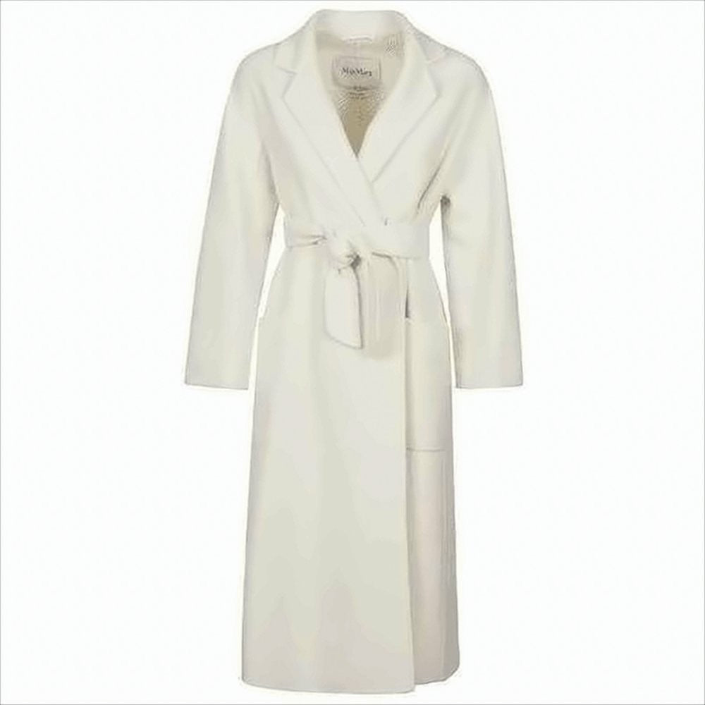 Max Mara Luxurious Long Coat With Tailored Lapel