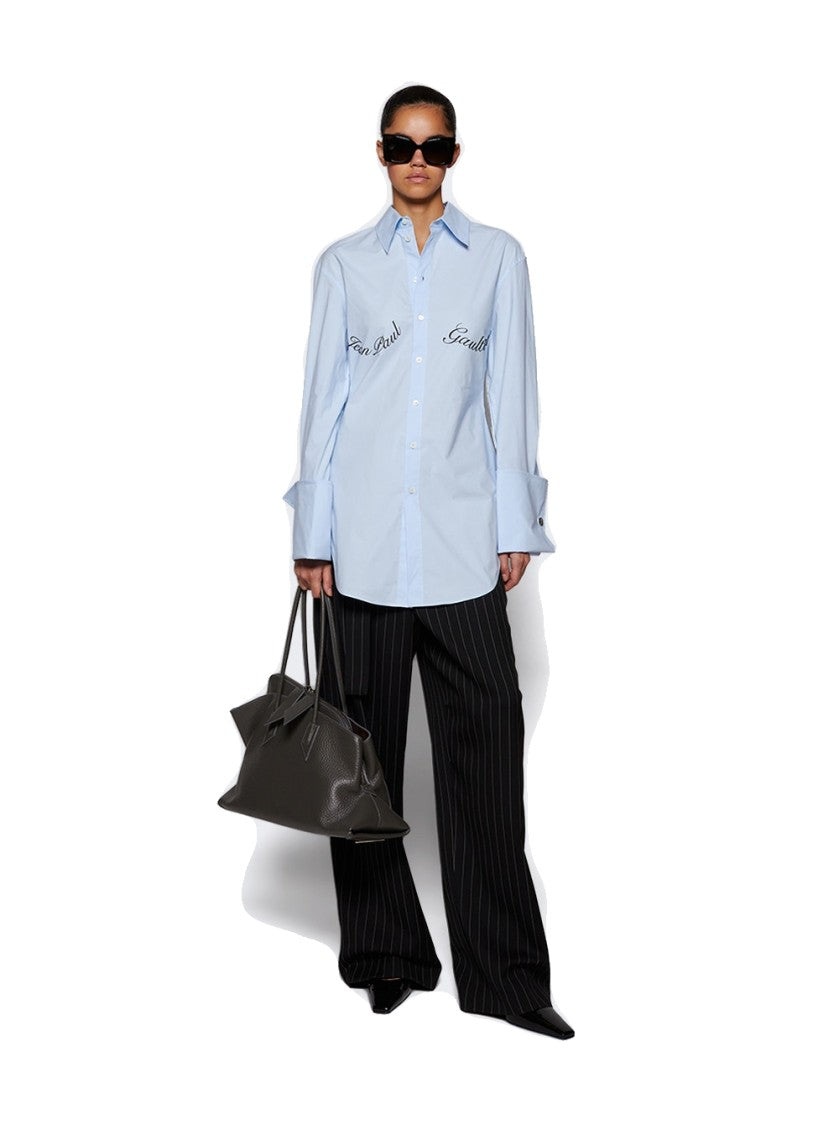 Jean Paul Gaultier Poplin Shirt Baby Blue