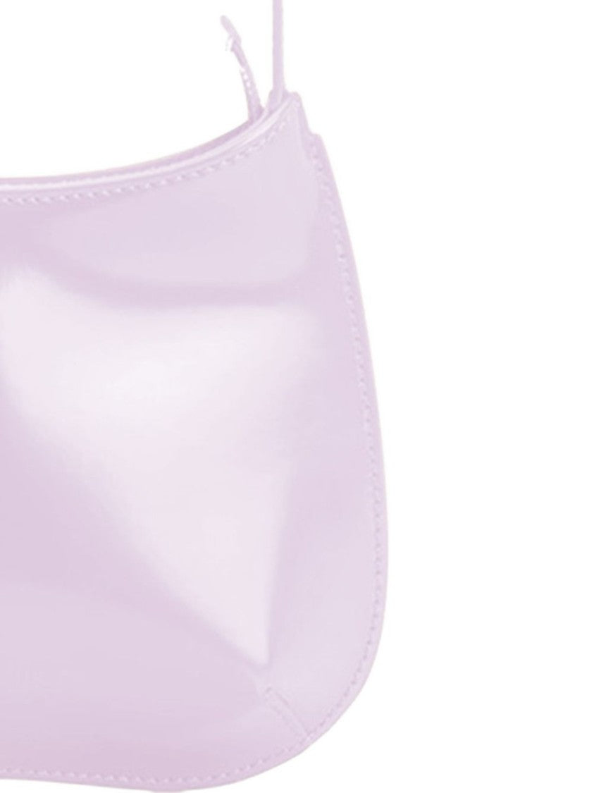 Jacquemus Light Pink Glossy Curved Shoulder Bag