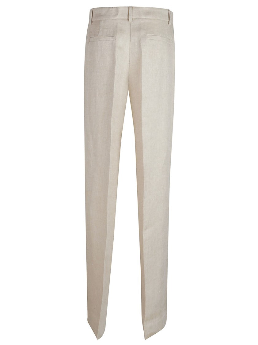 P.A.R.O.S.H. Betulla Straight Leg Linen Pants