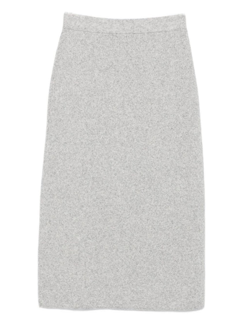 Seventy Sergio Tegon Heathered Grey Midi Skirt