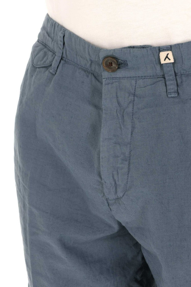 Myths Zeus Linen-Cotton Bermuda