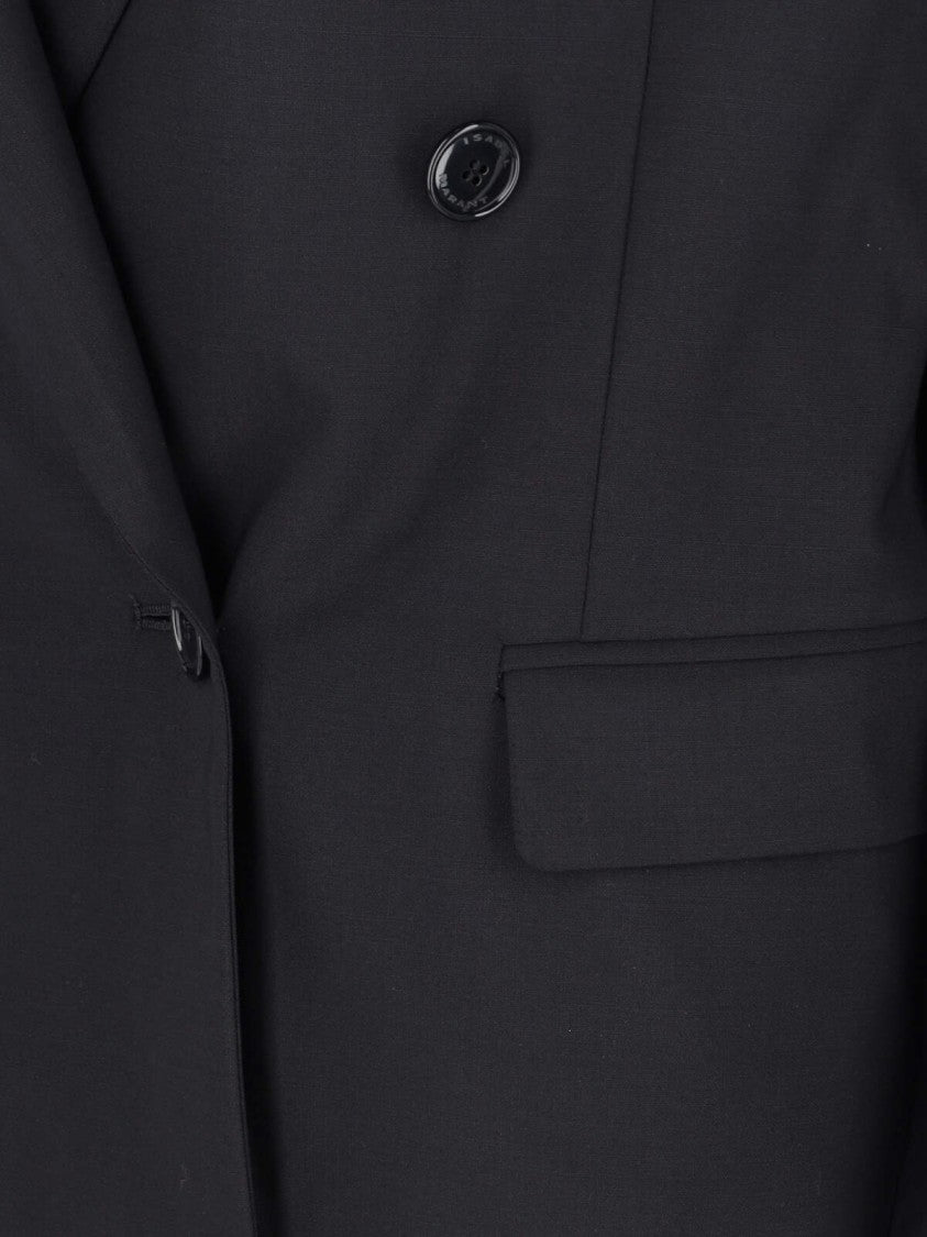 Isabel Marant Black Double-Breasted Blazer