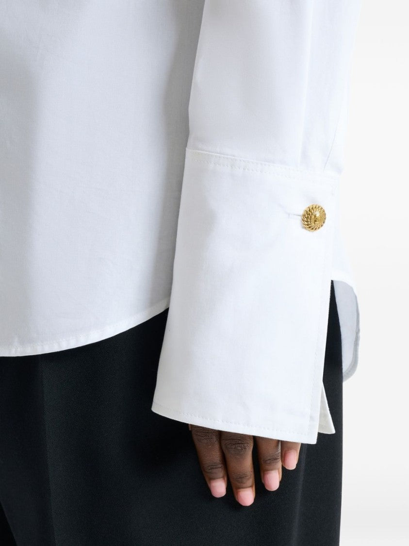Balmain Classic White Shirt With Tailored Fit