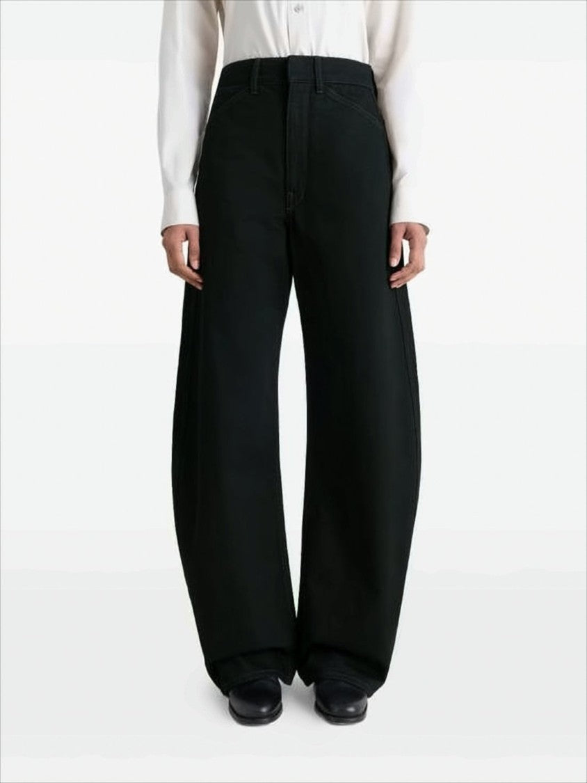 Lemaire Wide-Leg Denim Trousers With High Waist