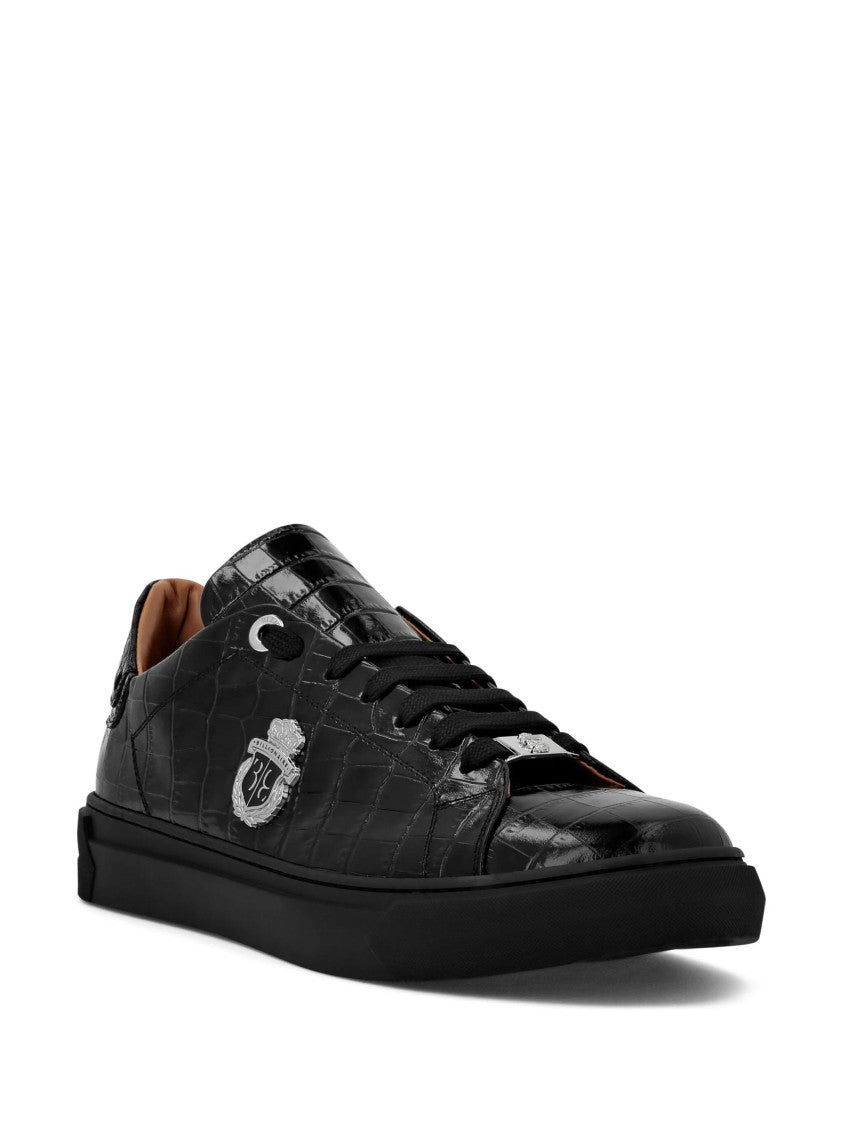 Billionaire Boys Club Logo-Patch Leather Sneakers