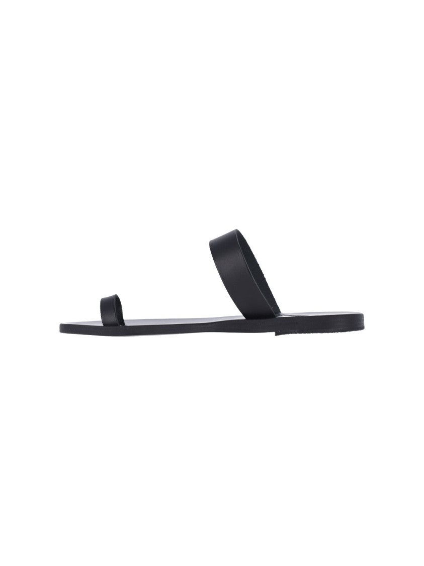 Ancient Greek Sandals "Thalia" Sandals – Black