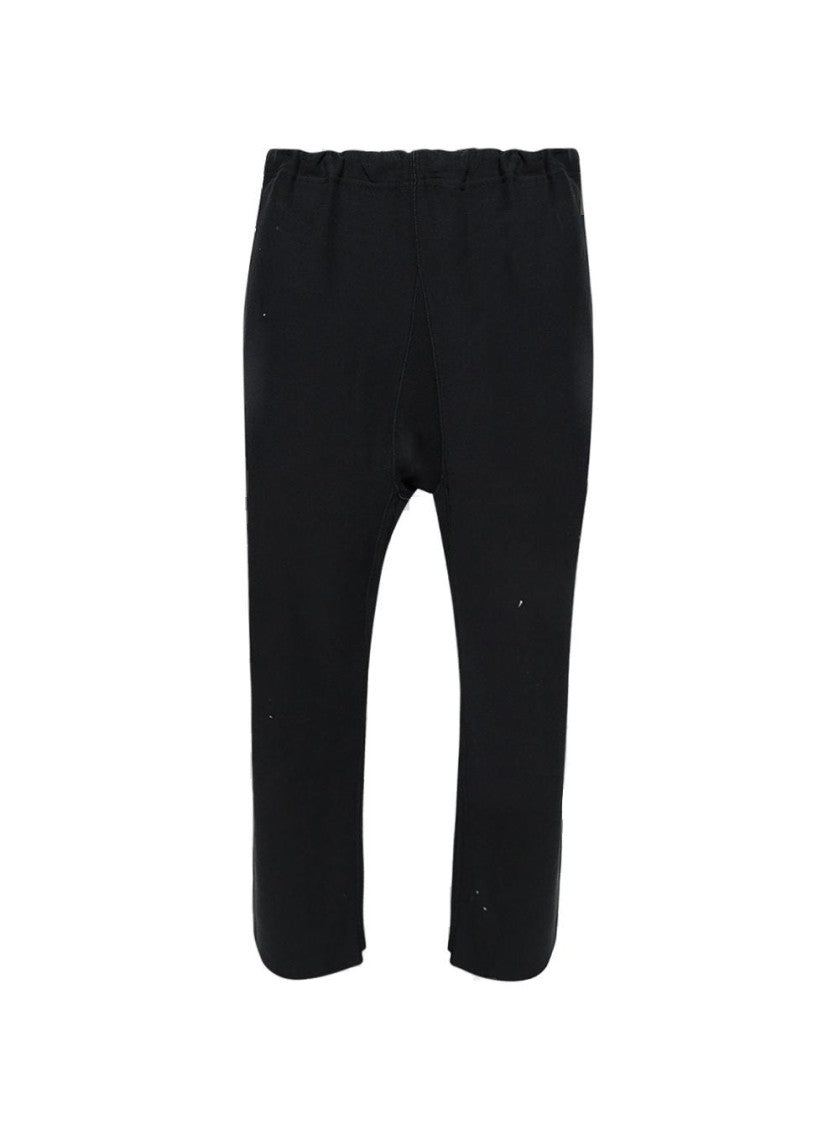 Maison Margiela Relaxed-Fit Washed Black Pants With Flared Leg Design