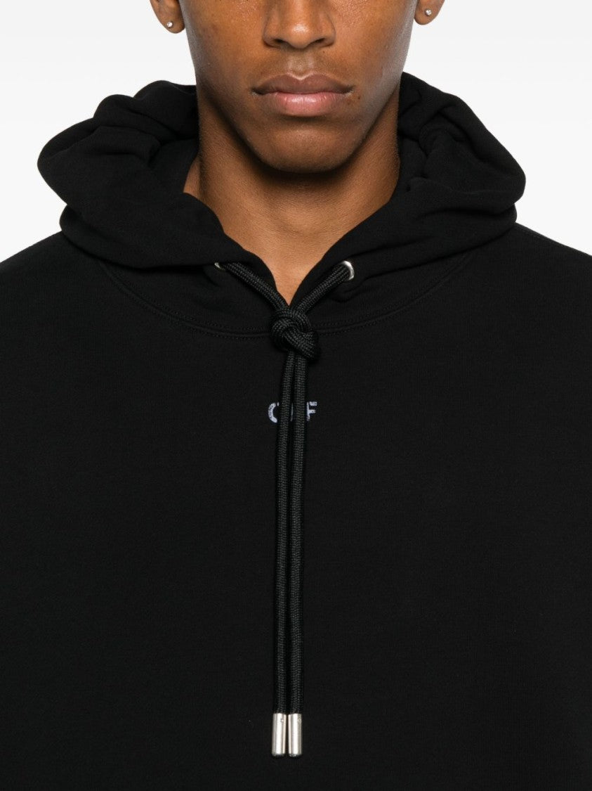 Off-White Classic Black And Grey Graphic Hoodie