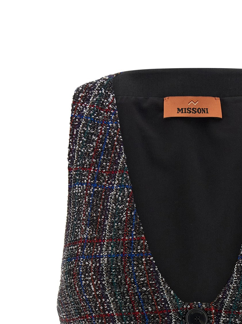 Missoni Sequin Tartan Vest