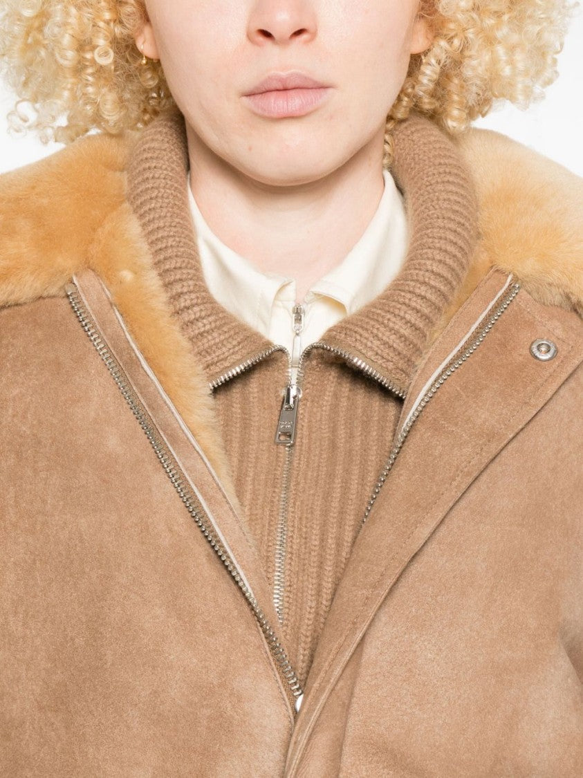 Prada Boxy Brown Suede Jacket