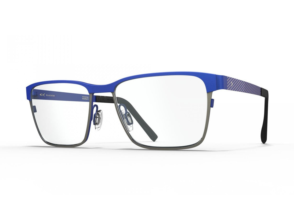 Blackfin Blue Bf961 Titanium Rectangular Eyeglasses