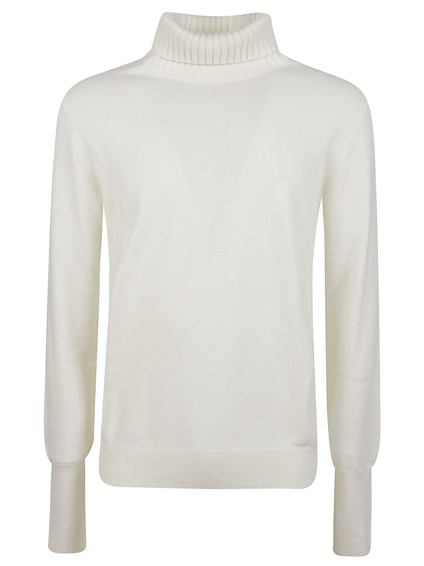 Ballantyne Plain Stitch Cashmere Turtleneck Sweater