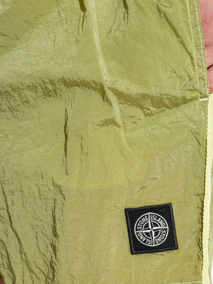 Stone Island Slim Fit Lemon Polyamide Shorts