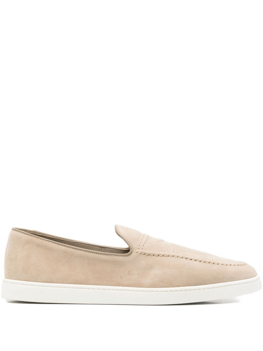 Church's Suede Flat Shoes With Rounded Toe