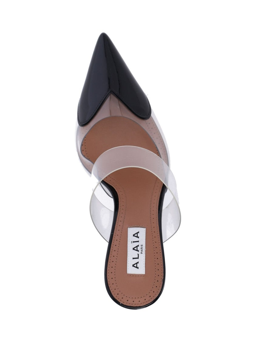 Alaïa Black Le Cœur Heart Wedge Pumps