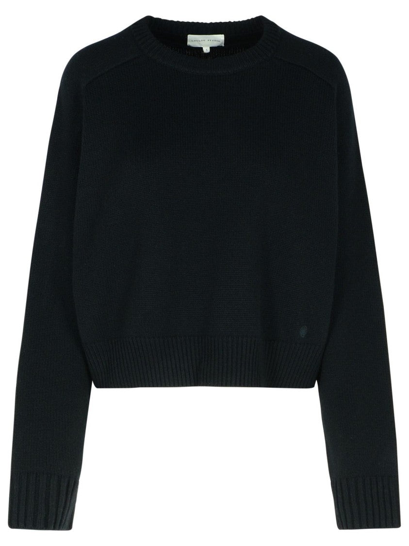 Loulou Studio 'Bruzzi' Black Cashmere Sweater