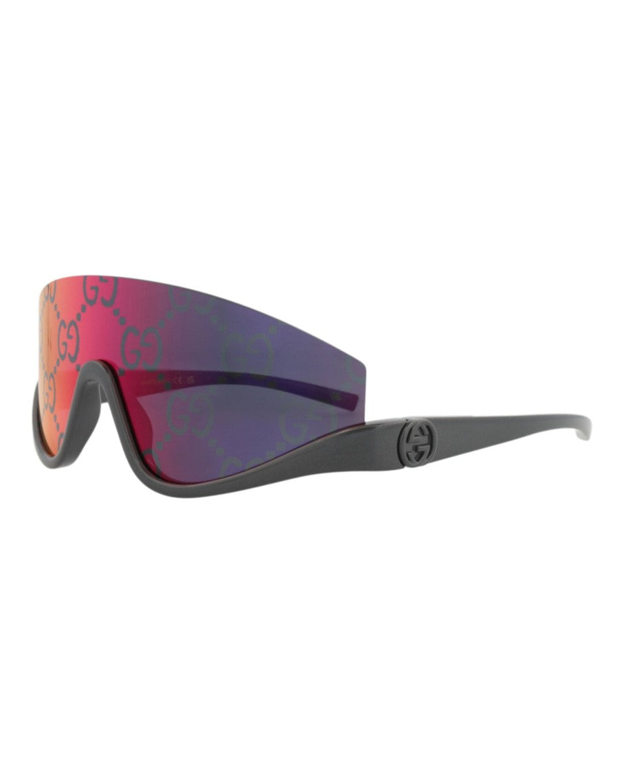 Gucci Shield-Frame Injection Sunglasses