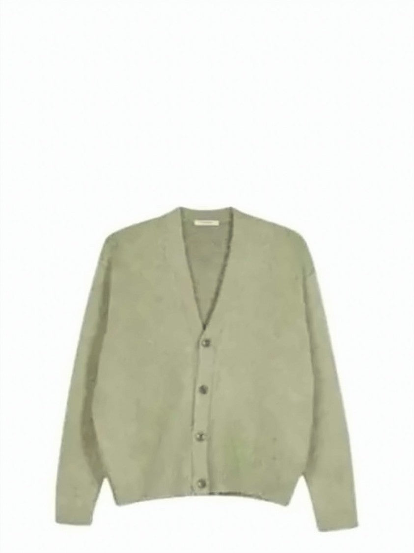 Lemaire Relaxed Fit Textured Cardigan With V-Neckline