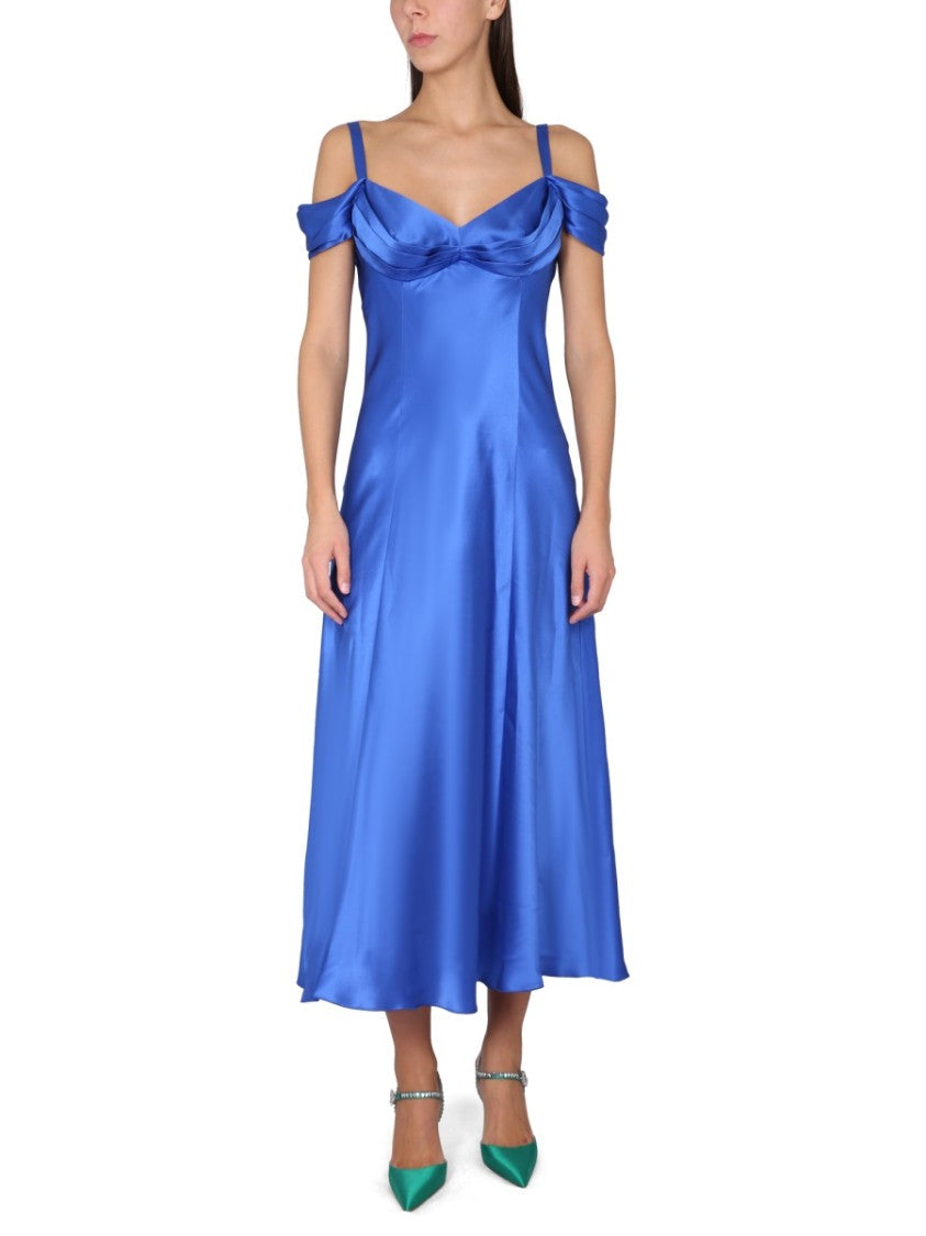 Alberta Ferretti Off-The-Shoulder Dress