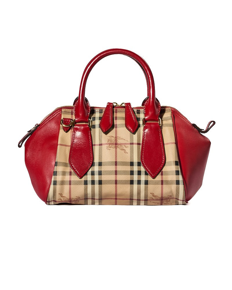 Burberry Medium Check Square In Red