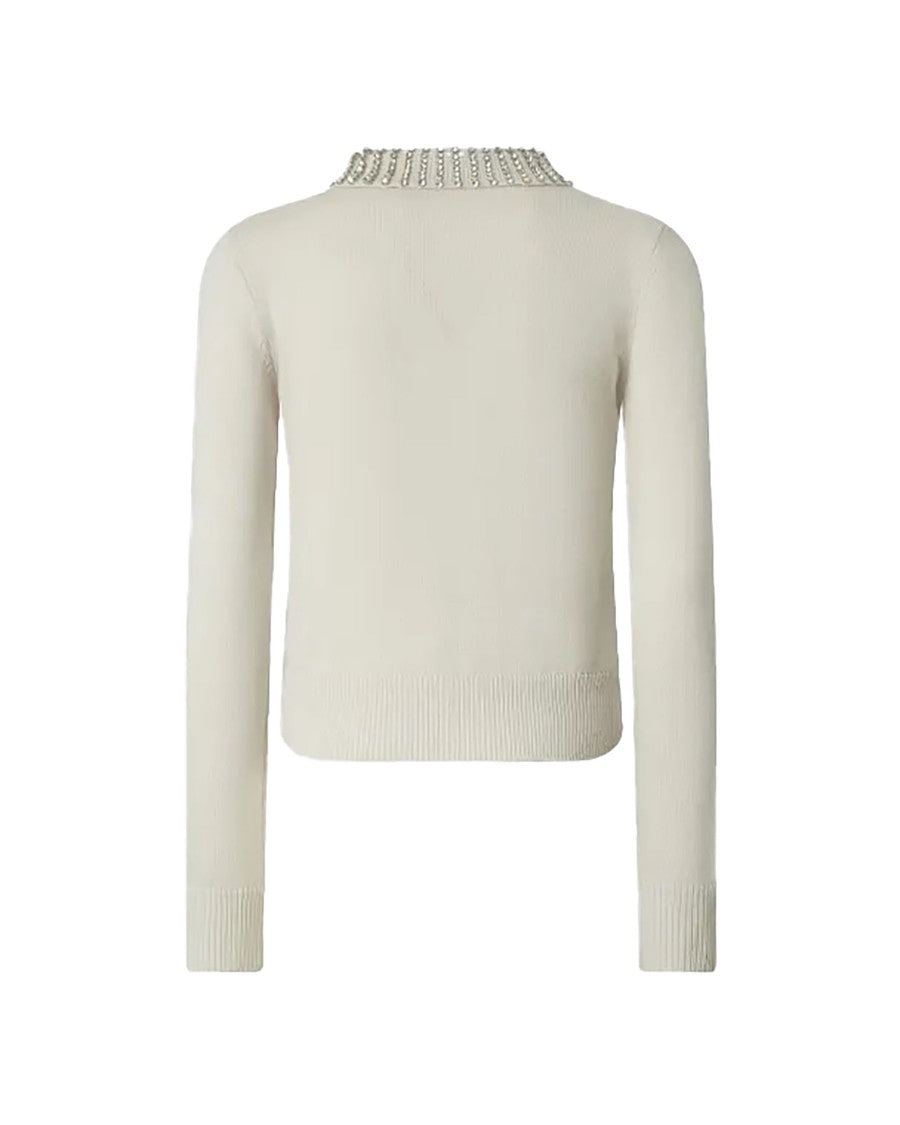Pinko Ventotene Sweater In Ivory