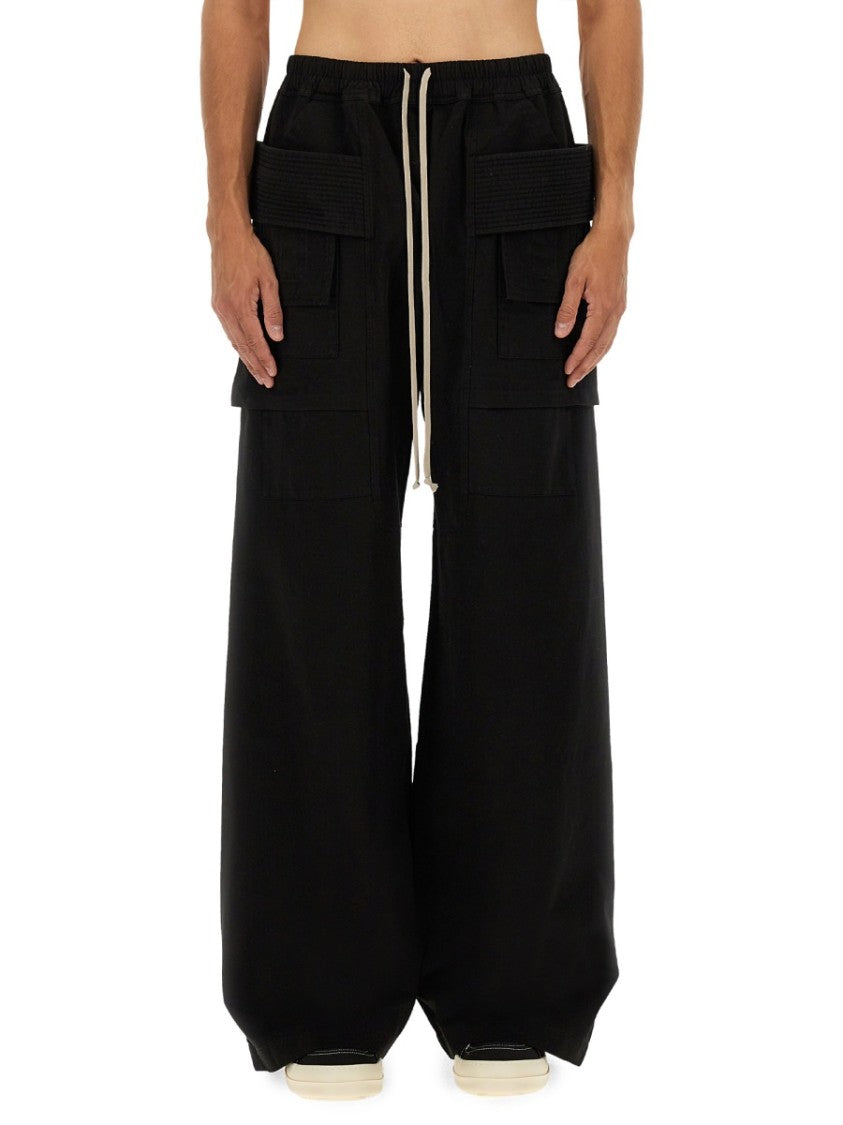 Drkshdw By Rick Owens Creatch Wide Cargo Pants