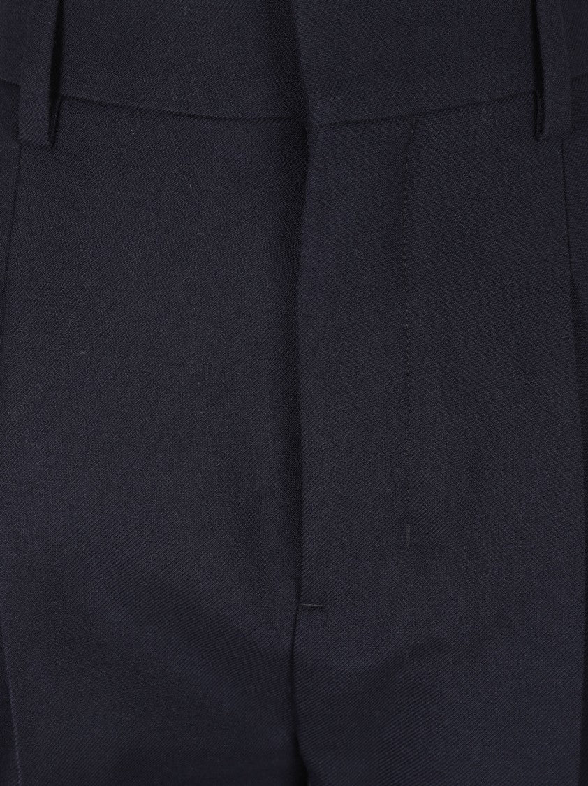 Ami Paris Tailored Blue Trousers With Slim Tapered Fit