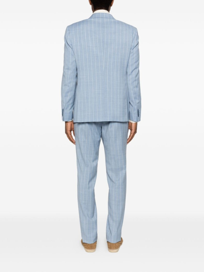 Luigi Bianchi Pinstriped Virgin Wool Blend Suit
