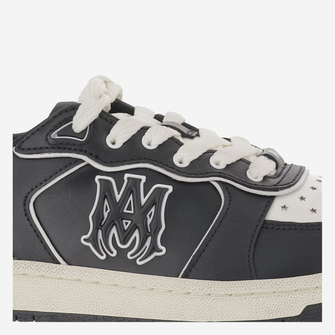 Amiri Low-Top Leather Sneakers With Panel Design And Logo Detailing