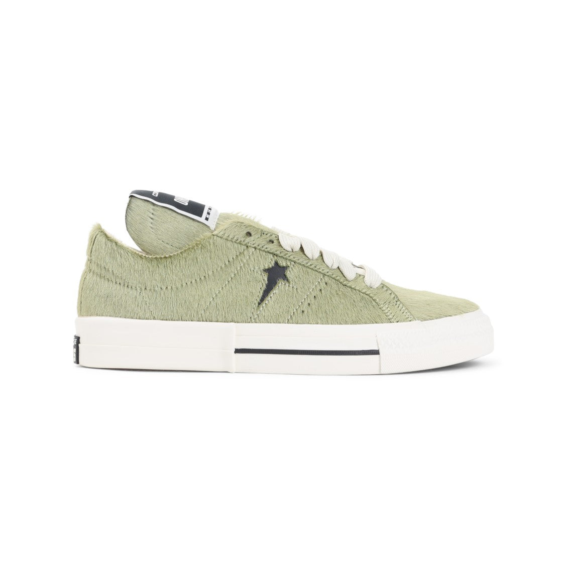 Rick Owens Drkshdw X Converse Onestr Acid Green Calf Hair Sneakers