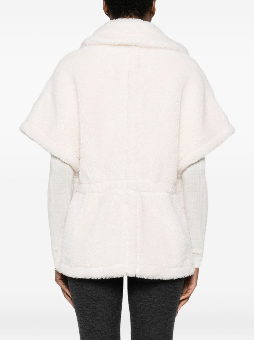 Blugirl White Jacket With Plush Texture