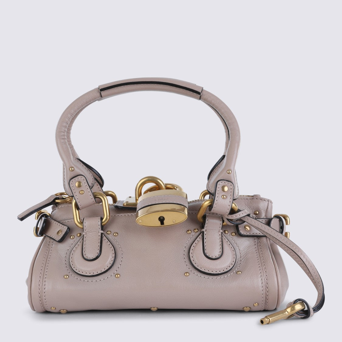 Chloé Pink Leather Paddington Top Handle Bag