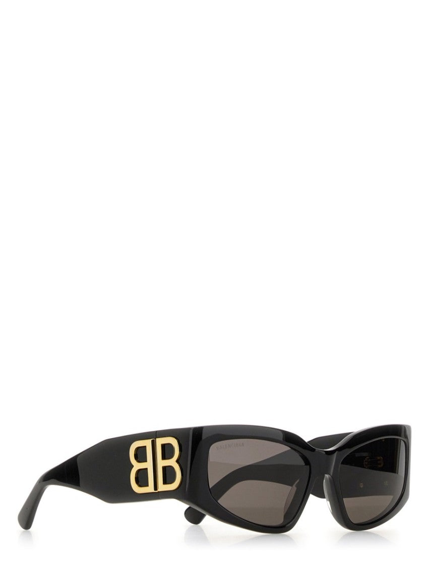 Balenciaga Acetate Black Sunglasses With Uva/Uvb Protection