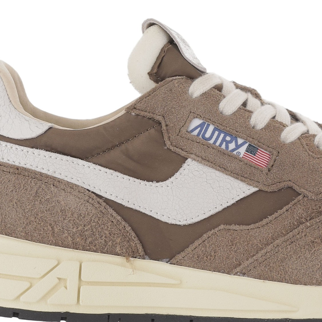 Autry Leather Blend Sneakers With Round Toe