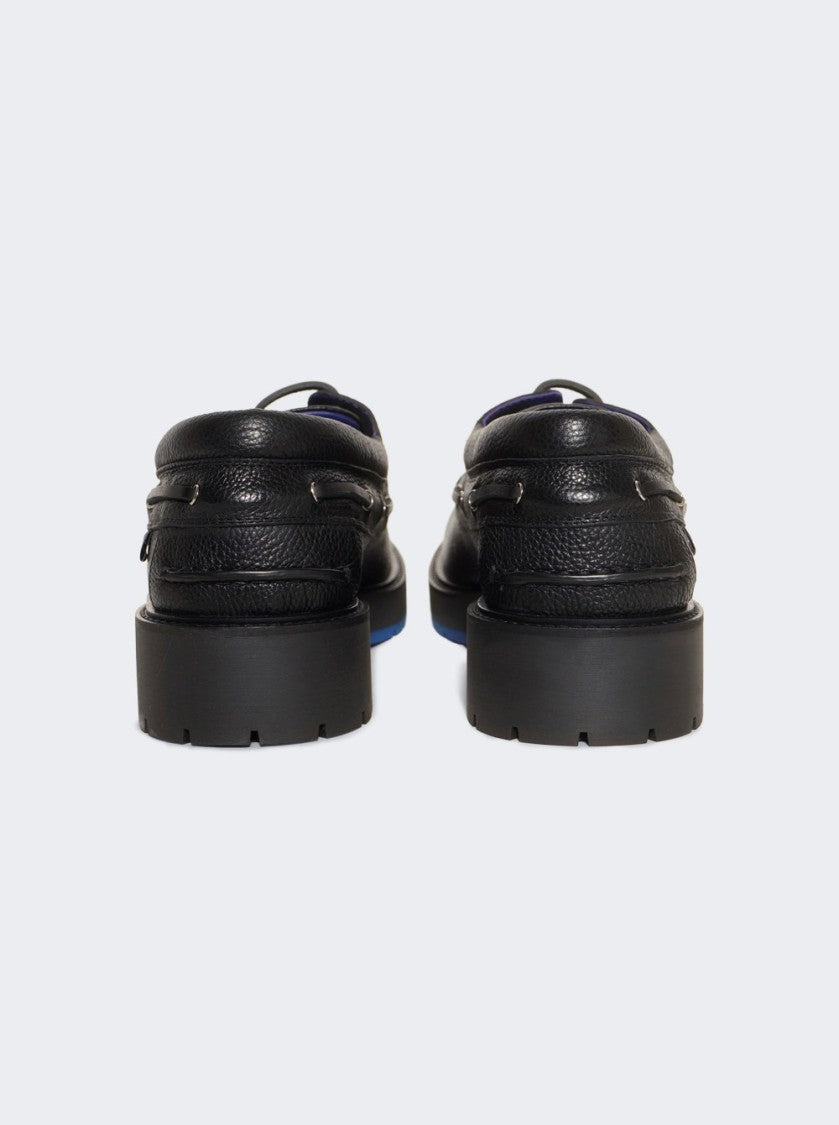Burberry Raft Boat Shoes Black