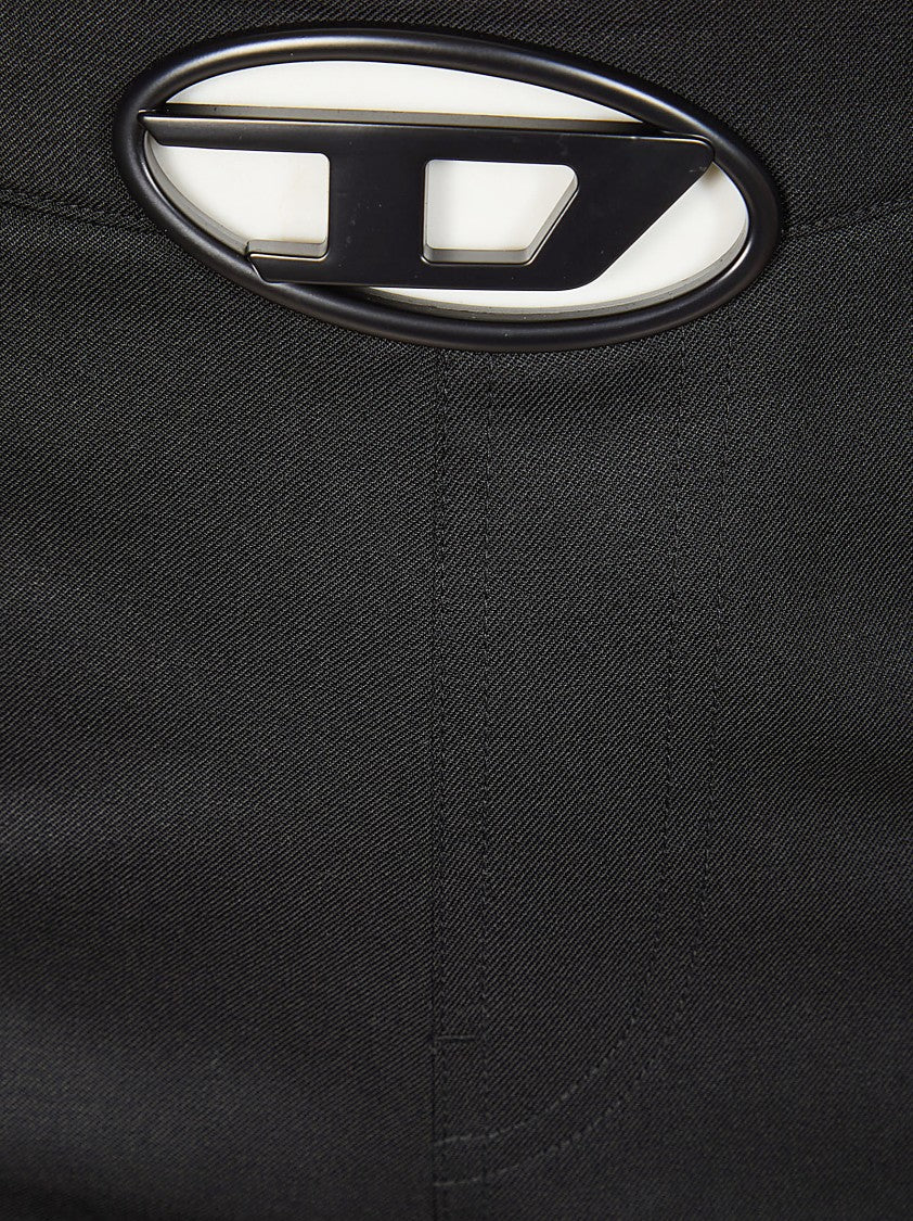 Diesel Slim-Fit Black Pants With Modern Cut