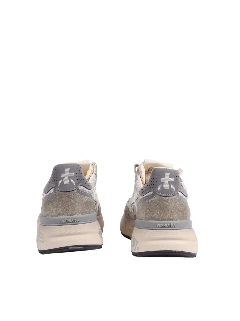 Premiata Mick0.1 Light Grey Logo Sneakers