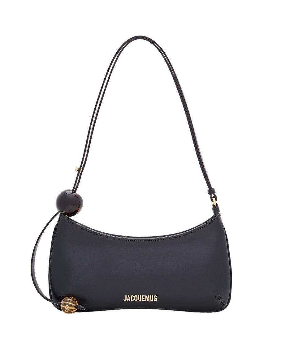Jacquemus Curved Silhouette Shoulder Bag With Beaded Details