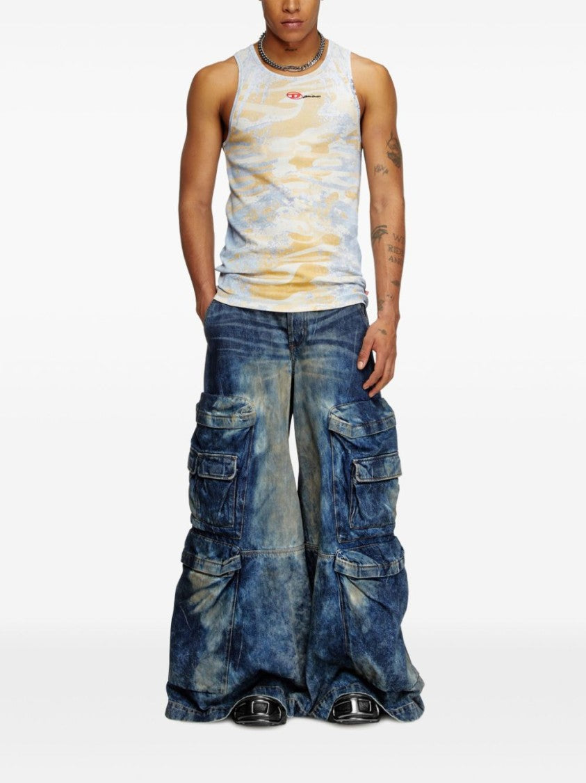 Diesel Sleeveless Round Neck T-Shirt